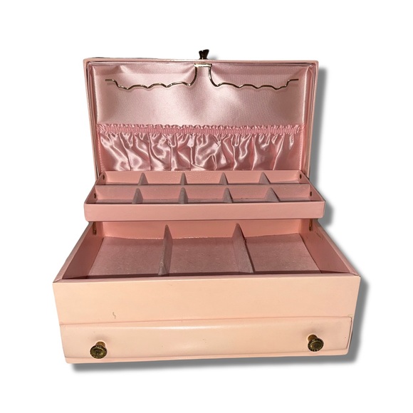 Vtg Lady Buxton Pink Jewelry Box - Picture 2 of 16